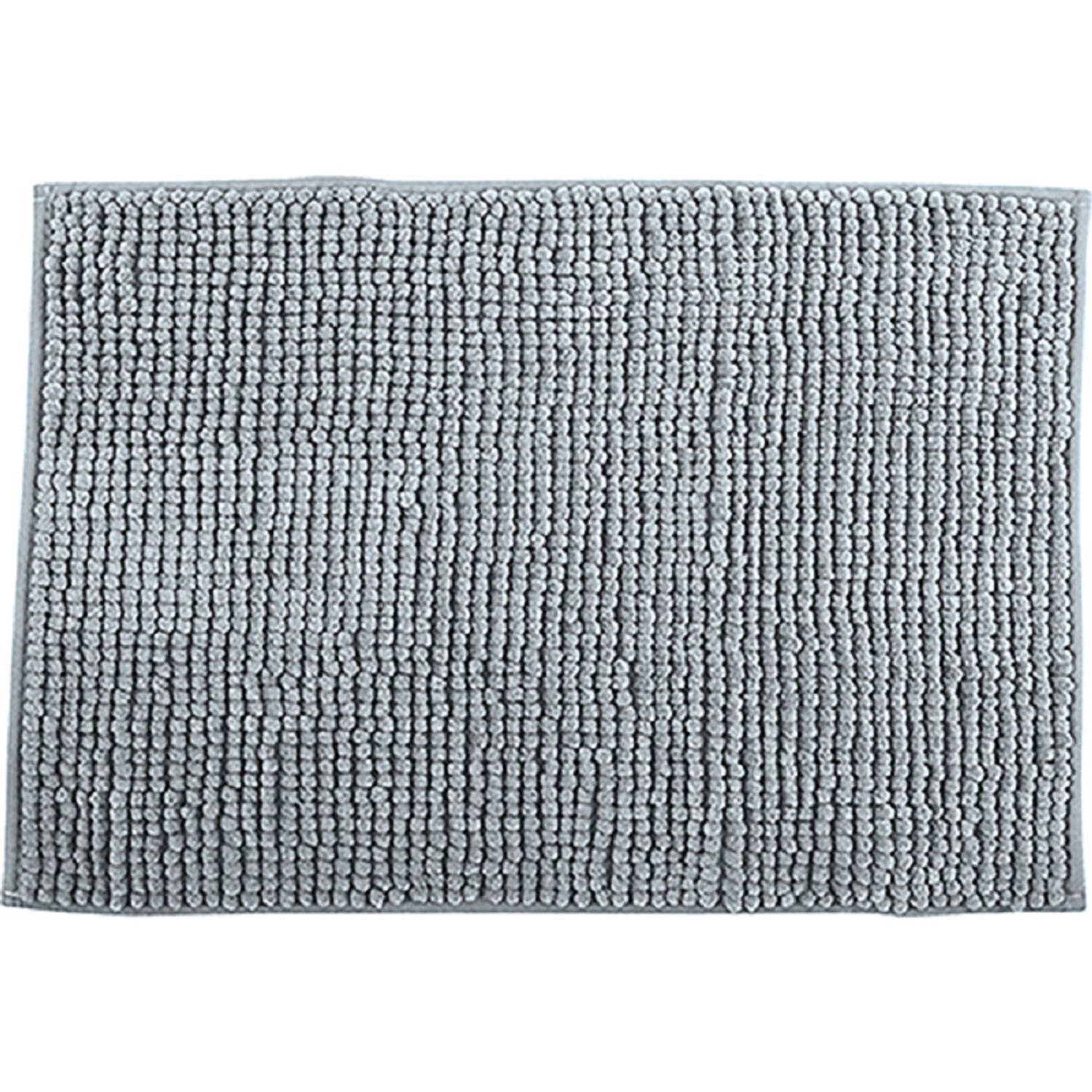 MSV Badkamerkleed-badmat tapijtje voor op de vloer lichtgrijs 50 x 80 cm Microvezel Badmatjes