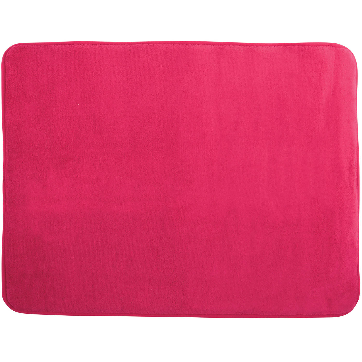 MSV Badkamerkleedje-badmat tapijt voor op de vloer fuchsia roze 50 x 70 cm Badmatjes