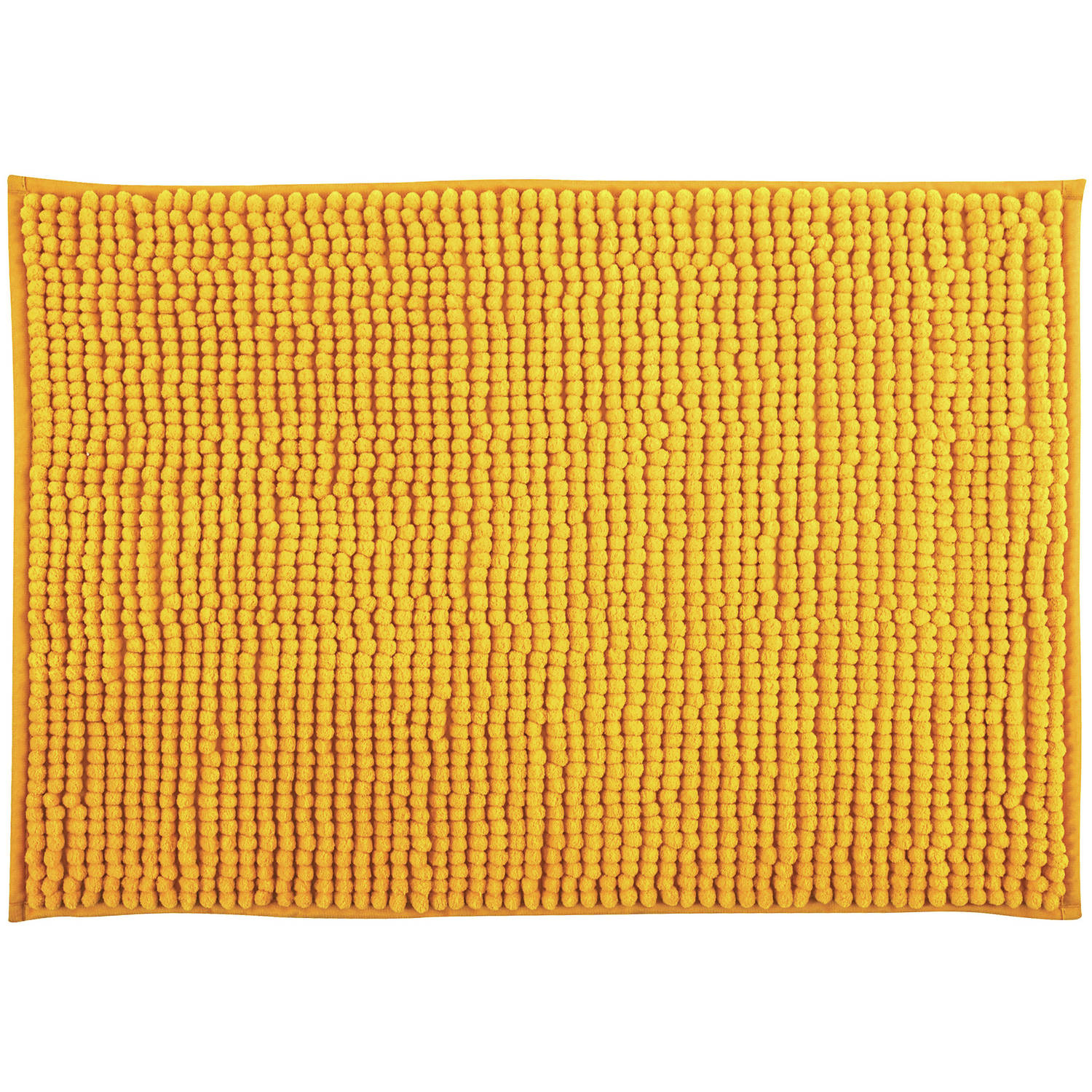 MSV Badkamerkleed/badmat - kleedje voor op de vloer - saffraan geel - 60 x 90 cm - Microvezel - anti-slip