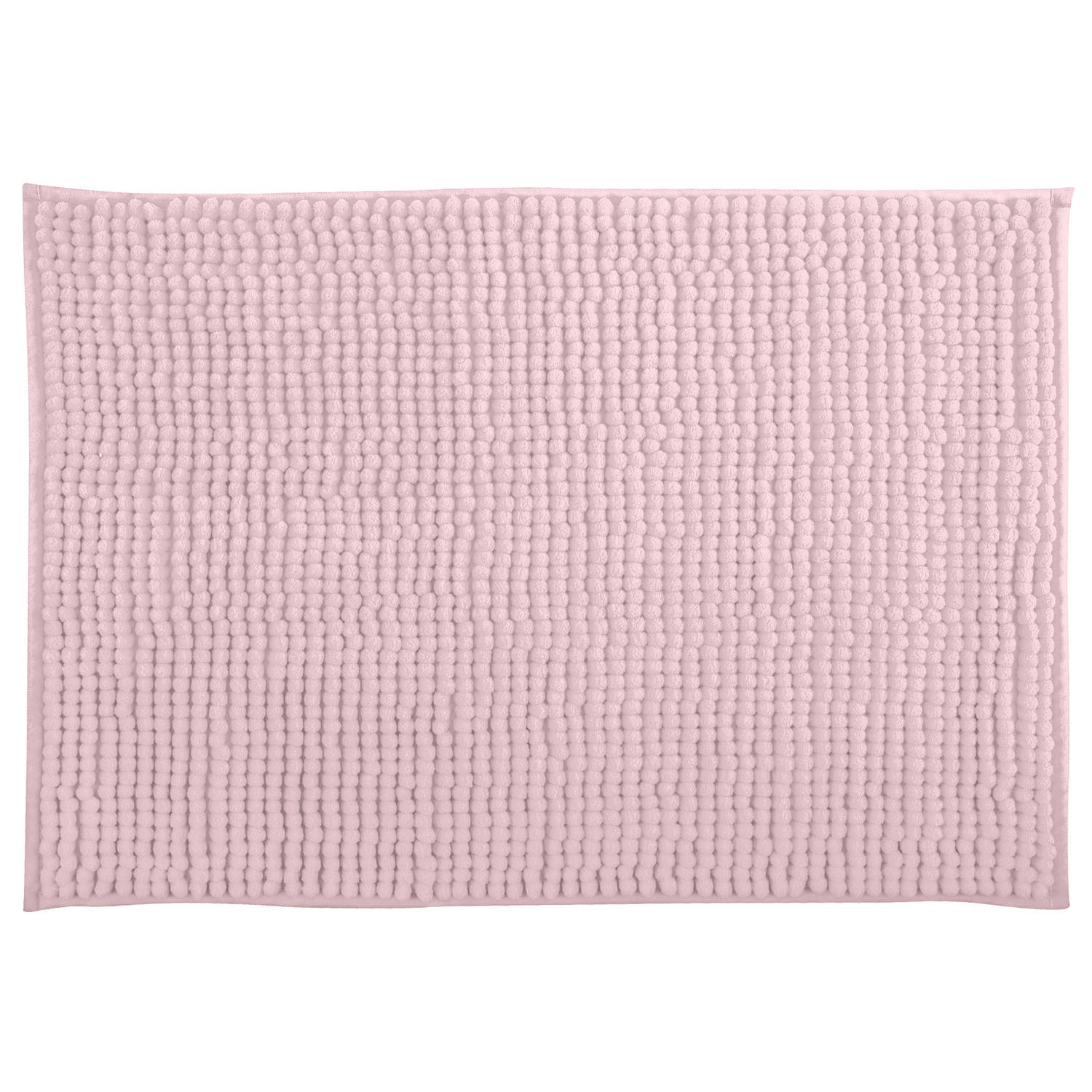 MSV Badkamerkleed/badmat tapijtje voor op de vloer - lichtroze - 40 x 60 cm - Microvezel - anti slip