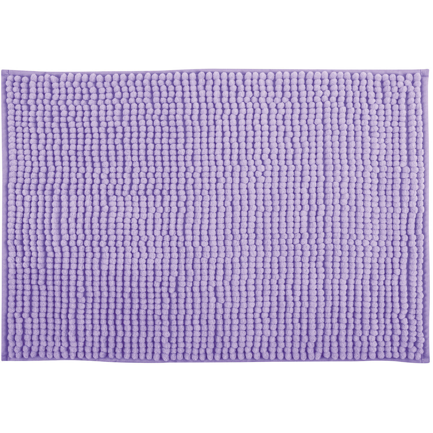 MSV Badkamerkleed/badmat tapijtje voor op de vloer - lila paars - 50 x 80 cm - Microvezel - anti slip