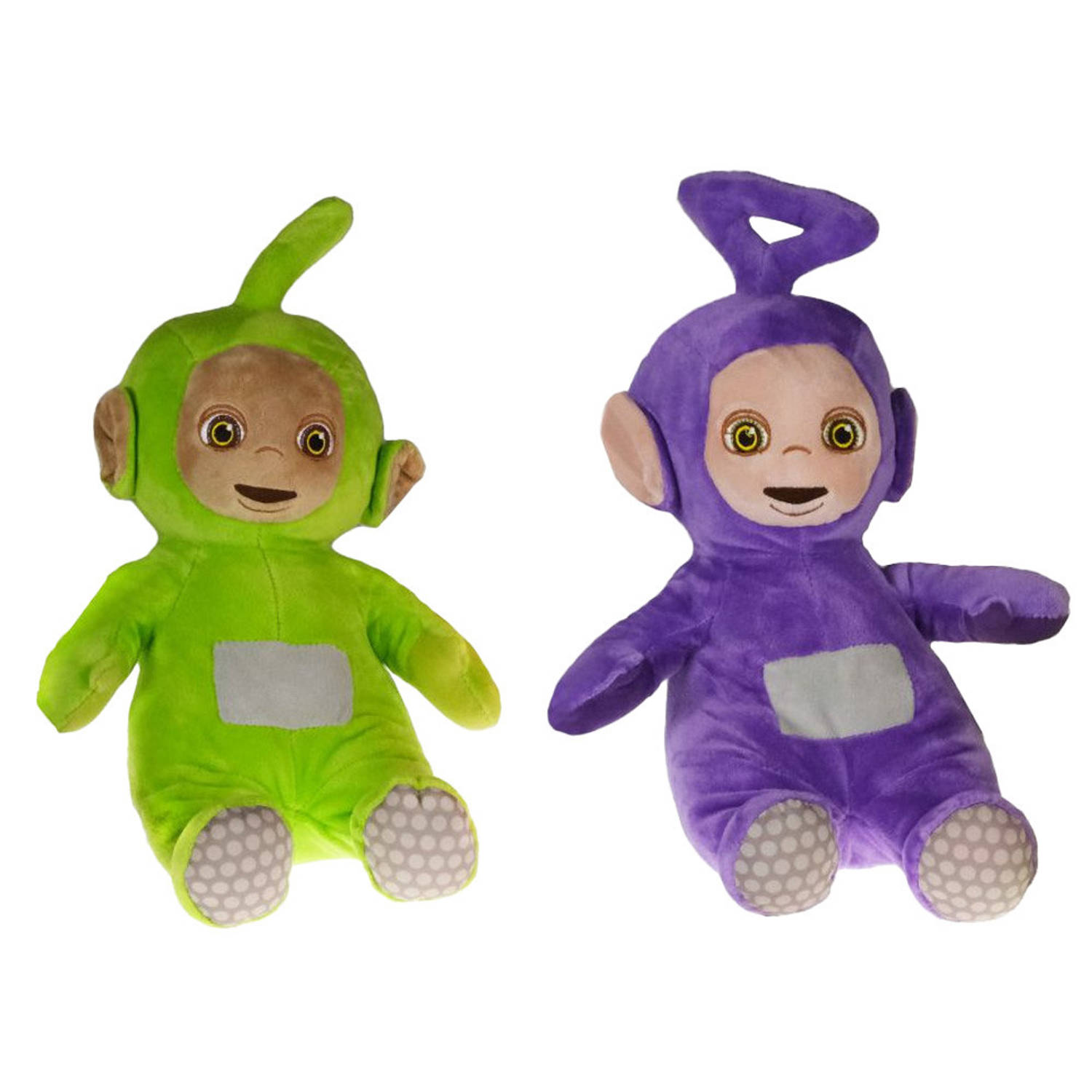 Pluche Teletubbies speelgoed set knuffel Tinky Winky en Dipsey 30 cm Knuffelpop