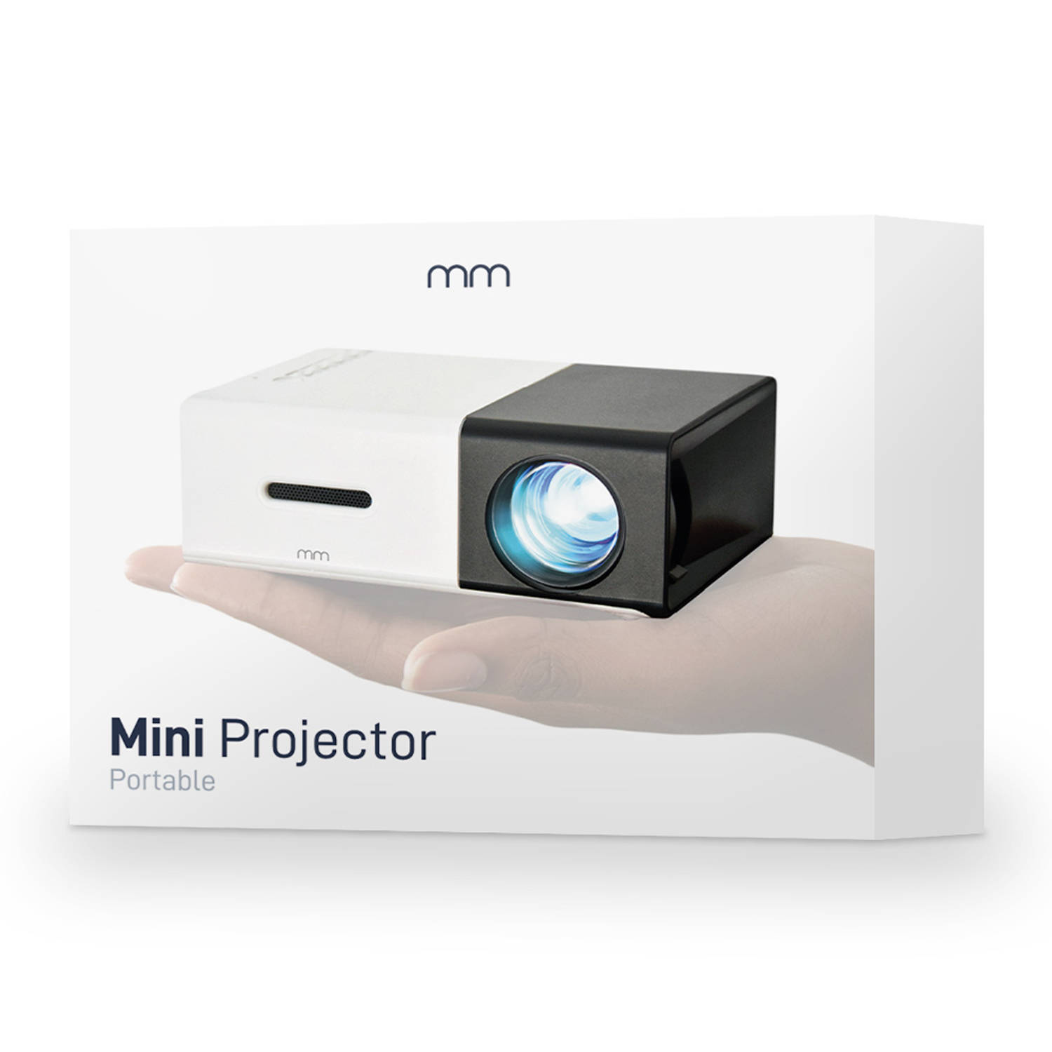 Mini HD Beamer 1080p Projectieformaat 24 tot 60 Inch Geschikt voor SD kaart, AV, HDMI en USB Ingebou