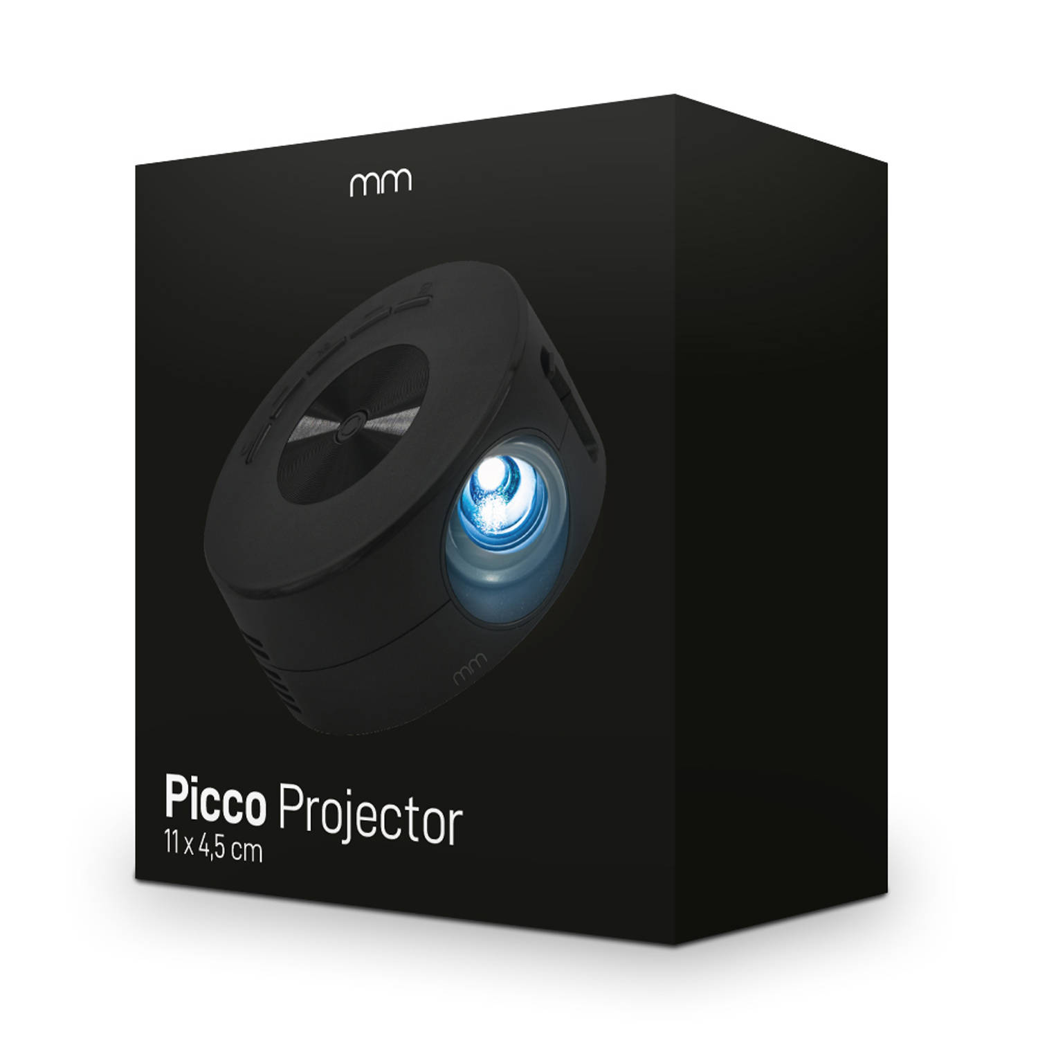 Picco Projector Mini Projector 120 Inch Verbind met je telefoon 11 x 11 x 4,5 cm Mini Beamer Telefoo