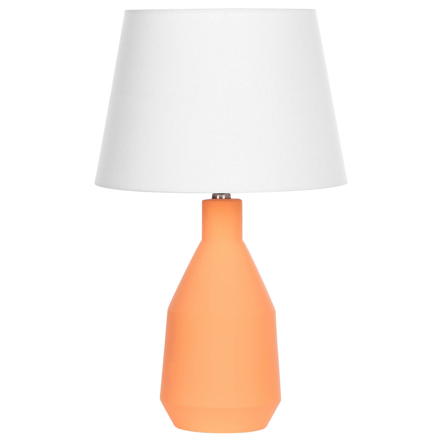 Beliani LAMBRE Tafellamp-Oranje-Keramiek