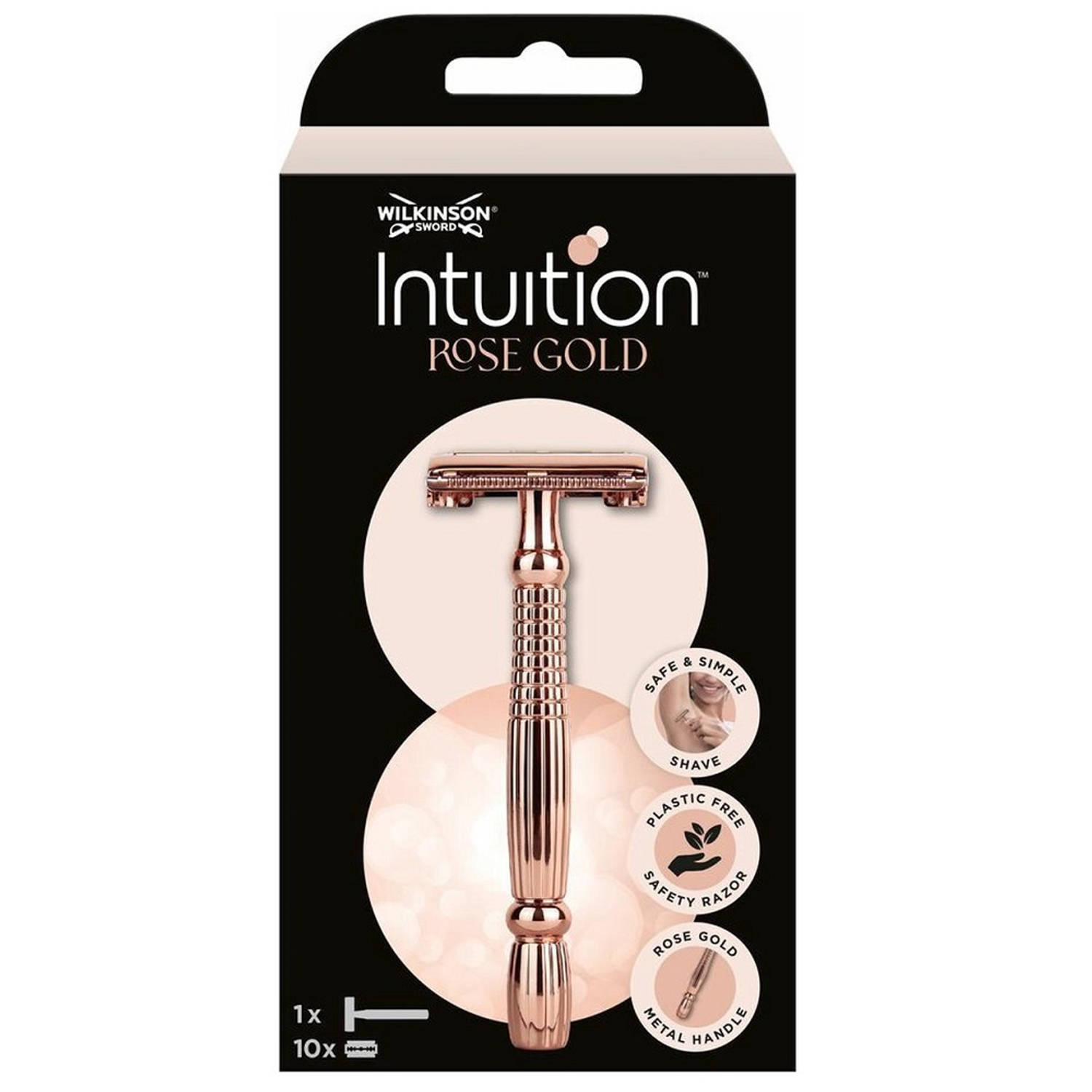Wilkinson Woman Intuition Safety Razor Rose Gold 1 + 10