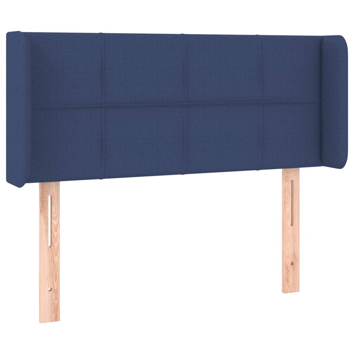 The Living Store Hoofdeind Blauw - 103 x 16 x 78/88 cm - Trendy ontwerp - Duurzaam materiaal - Stevige poten - Verstelbare hoogte - Comfortabele ondersteuning