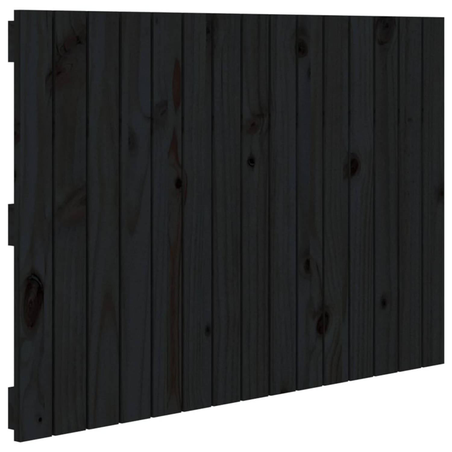 The Living Store Houten wandhoofdbord - Wandmontage - 95.5 x 3 x 60 cm (L x B x H) - Massief grenenhout