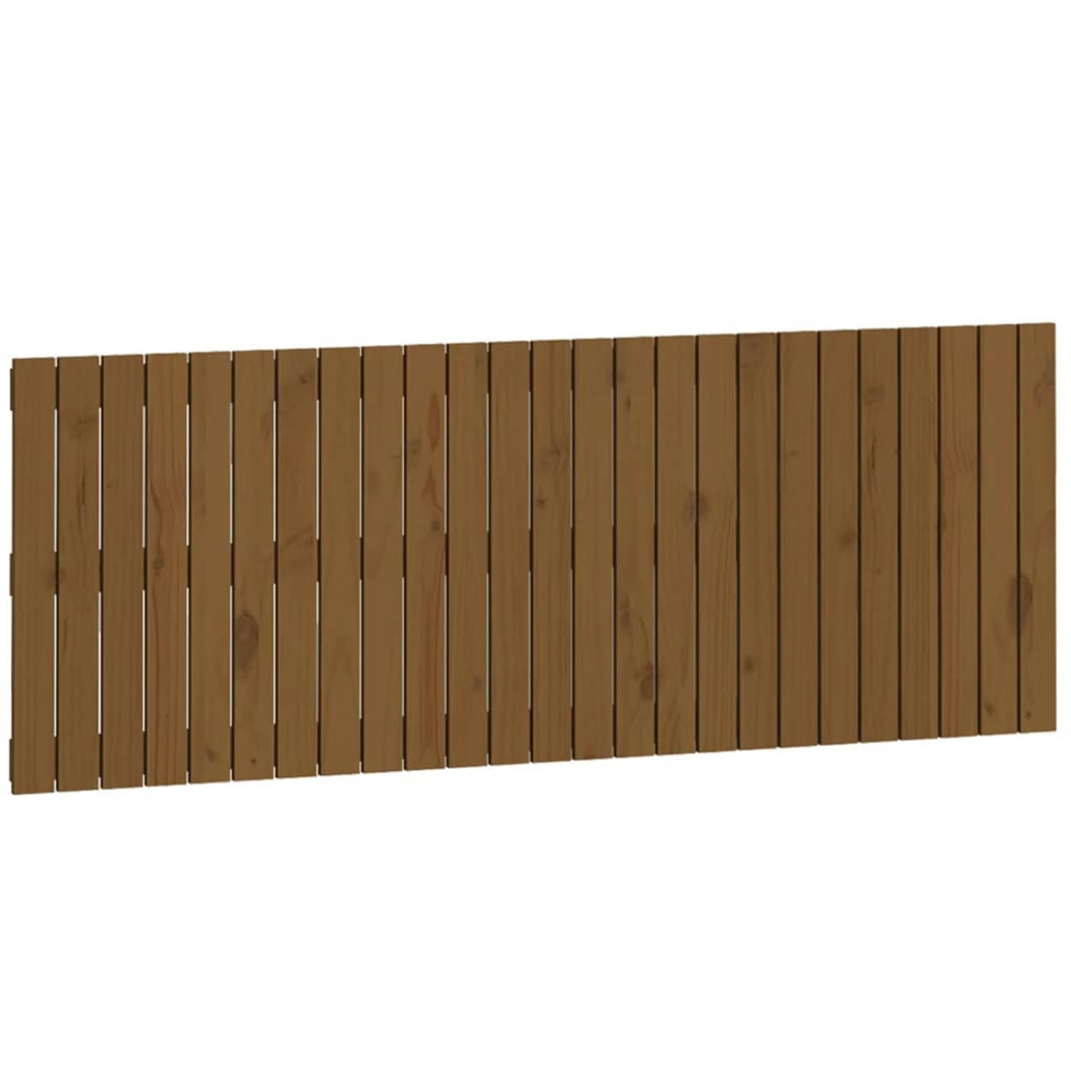 The Living Store Houten wandhoofdbord - 159.5 x 3 x 60 cm - Massief grenenhout