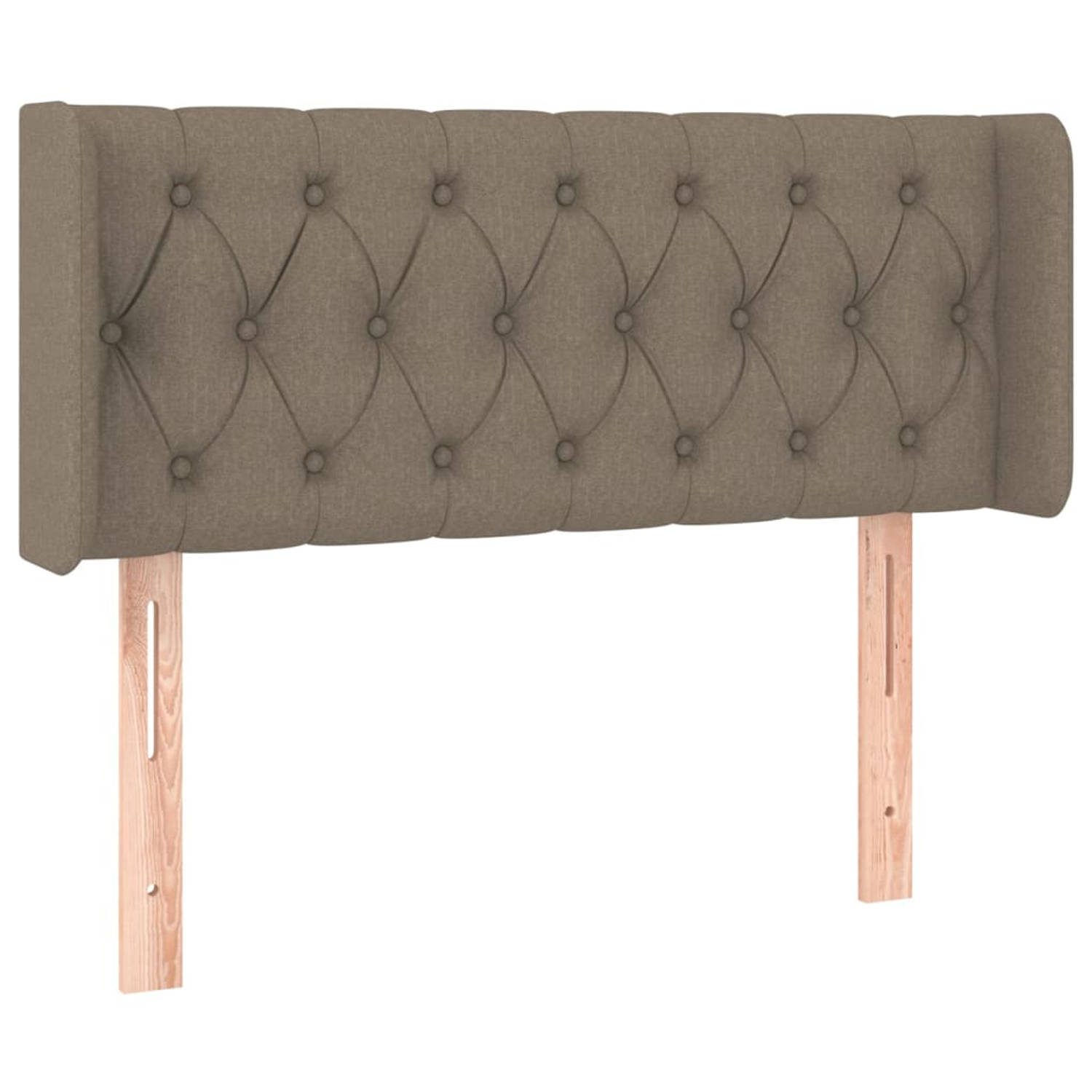 The Living Store Hoofdeind - Bedombouwaccessoires - 103x16x78/88cm - Taupe