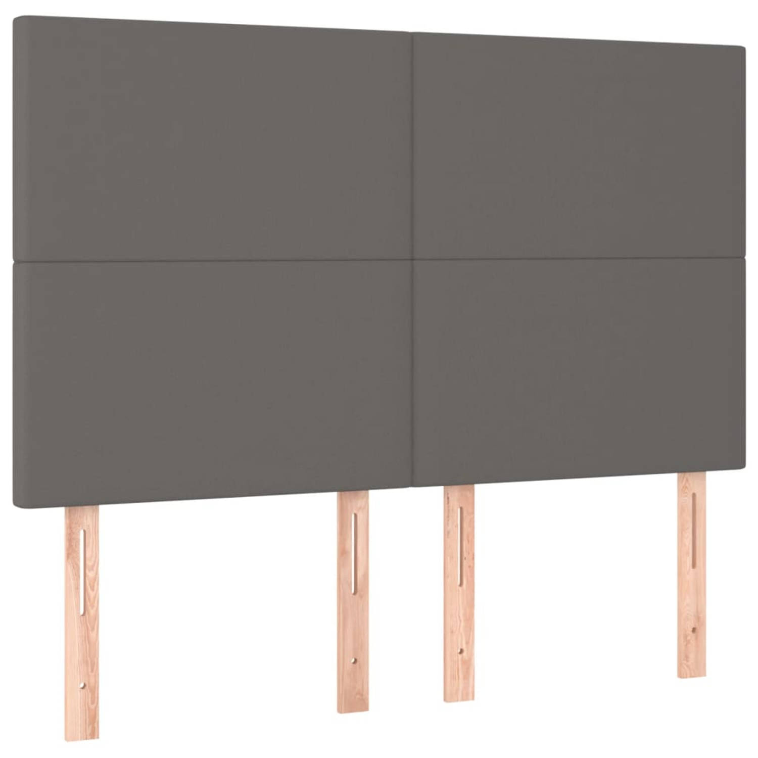 The Living Store Hoofdbord - Comfort - Meubels - 144 x 5 x 118 cm - Duurzaam kunstleer - Stevige poten