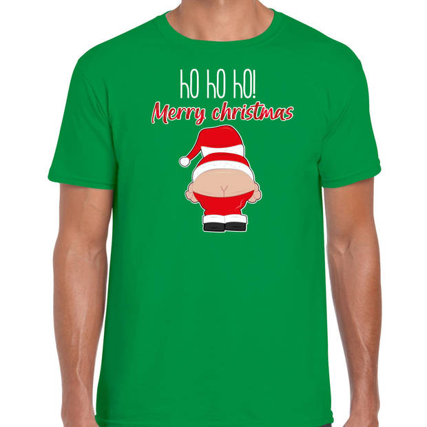 Bellatio Decorations Fout Kerst T Shirt Heren Kerstman Groen Merry Christmas Xl Kerst T