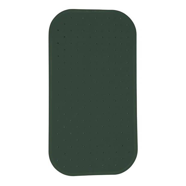 MSV Douche/bad anti-slip mat badkamer - rubber - groen - 36 x 65 cm - Badmatjes