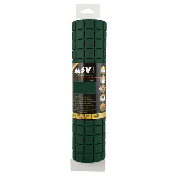 MSV Douche/bad anti-slip mat badkamer - rubber - groen -i¿½A 76 x 36 cm - Badmatjes