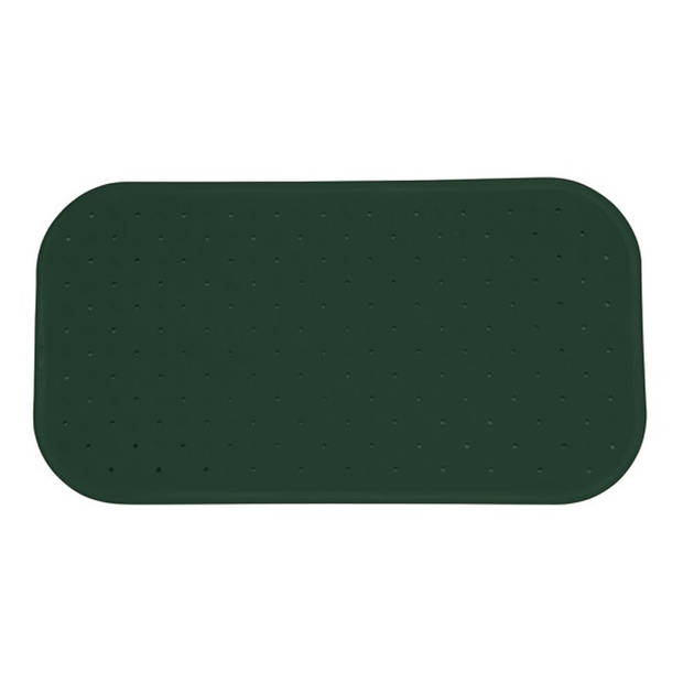 MSV Douche/bad anti-slip mat badkamer - rubber - groen - 36 x 76 cm - Badmatjes