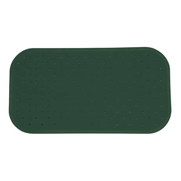 MSV Douche/bad anti-slip mat badkamer - rubber - groen - 36 x 97 cm - Badmatjes