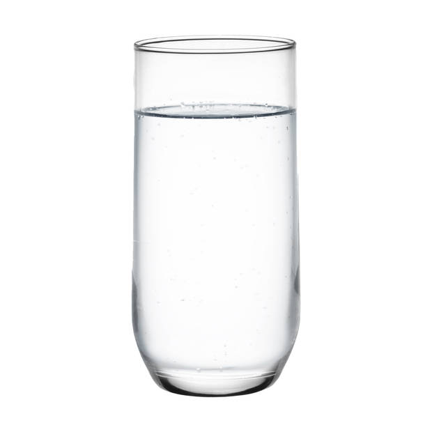 Glasmark Drinkglazen/waterglazen Tumblers - transparant glas - 12x stuks - 400 ml - Drinkglazen