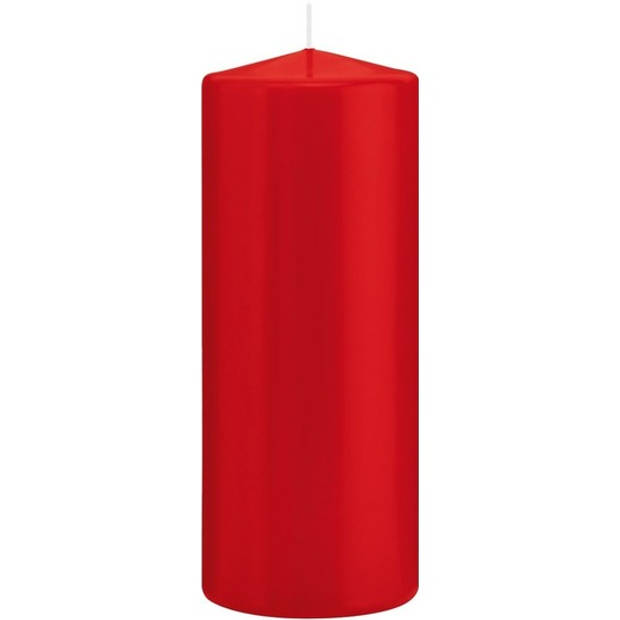 Stompkaarsen set van 3x stuks rood 12-15-20 cm - Stompkaarsen