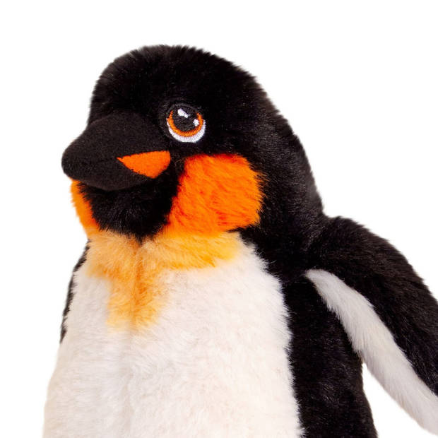 Keel Toys pluche keizers pinguin knuffeldier - wit/zwart - staand - 20 cm - Knuffeldier