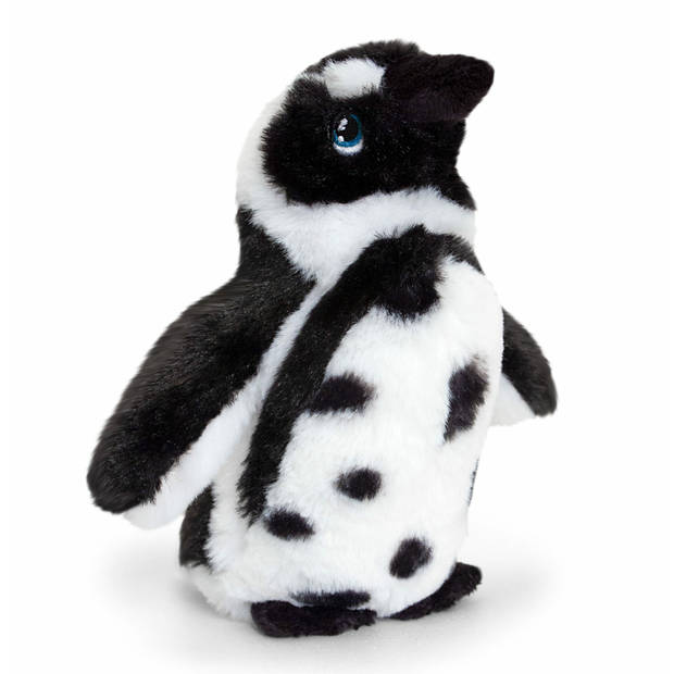 Keel Toys pluche Humboldt pinguin knuffeldieren - wit/zwart - staand - 18 en 25 cm - Knuffeldier