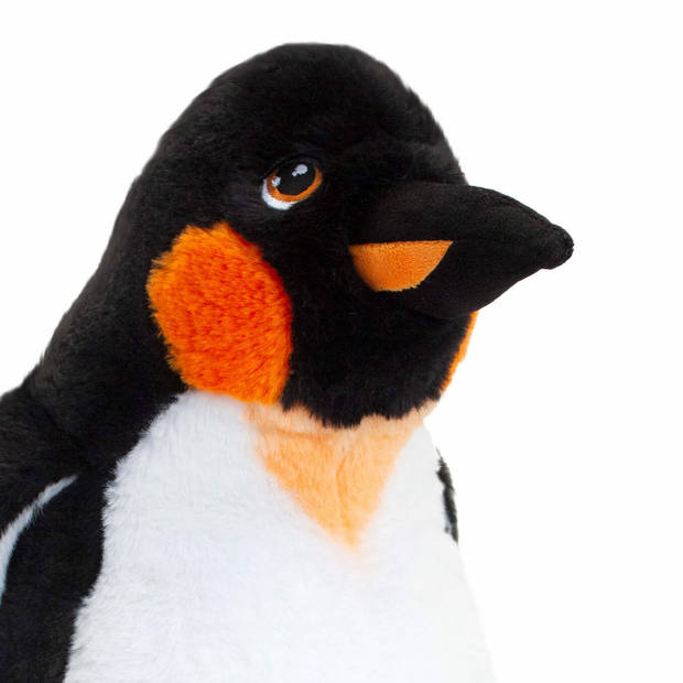 Keel Toys pluche keizers pinguin knuffeldier - wit/zwart - staand - 40 cm - Knuffeldier