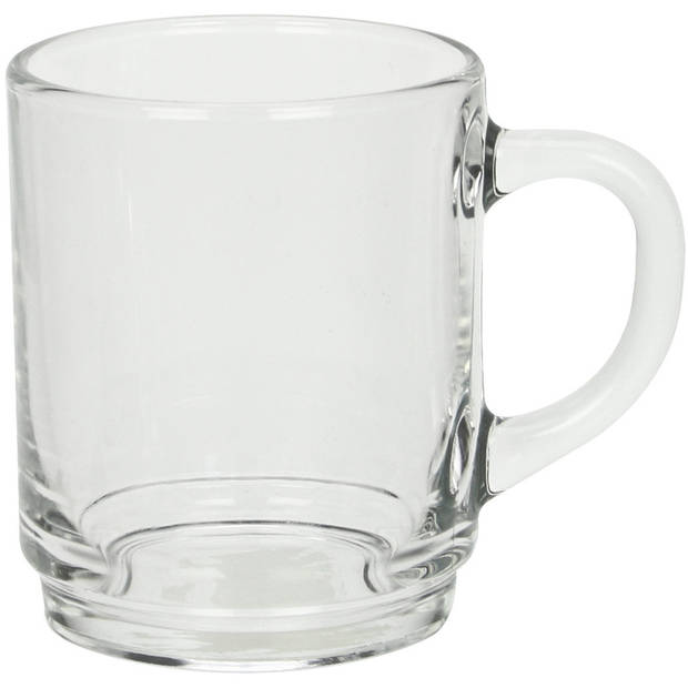 Luminarc Theeglazen Wales - 12x - transparant glas - 6.5 x 8 cm - 250 ml - Koffie- en theeglazen