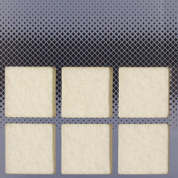 Qlinq Anti-krasvilt - 1x knipvel - wit - 150 x 200 mm - rechthoek - zelfklevend - Meubelviltjes