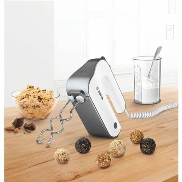 BOSCH mixer - 850 W - 5 snelheden + turbo - wit/antraciet