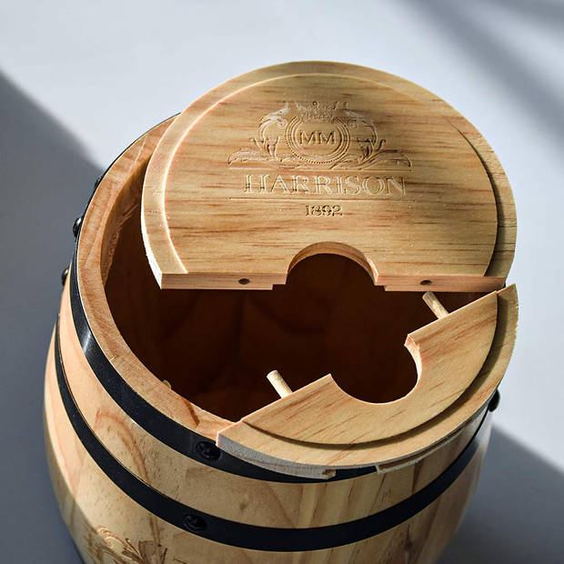 Mini Wijnvat met Kraantje - Wooden Barrel Dispenser - 3L - Original