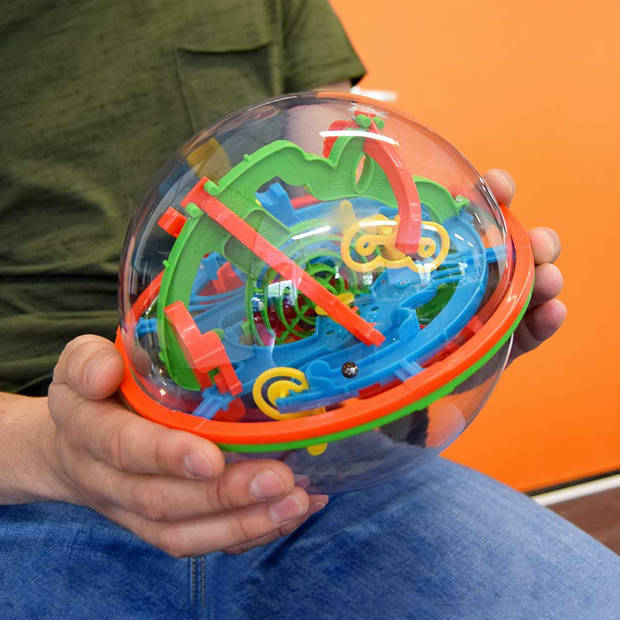 Maze Ball XL Origineel - Perplexus - 100 Obstakels - Breinbreker - Ø18cm - Puzzelbal - Groen/Zwart