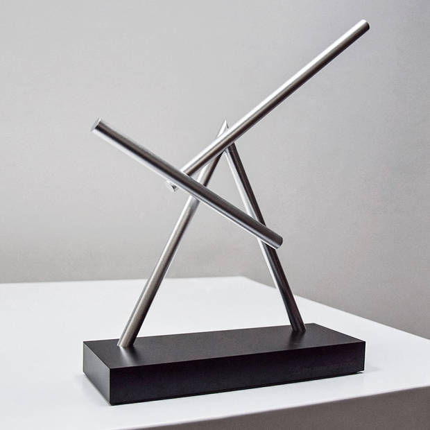The Swinging Sticks - Elegante Decoratie - 35 x 8 x 38 cm - ABS & Aluminium - Kinetic Sculptuur - Bureau gadgets -