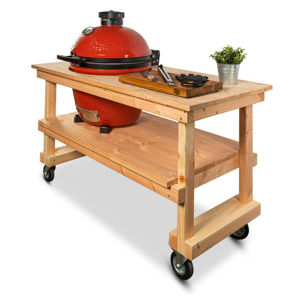 Douglas tafel + Kamado Joe Classic of Big Joe - Rood