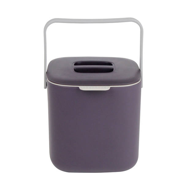 Oliva's - Afvalbakje - gft afvalbakje - Compostbakje aanrecht met deksel en binnenbakje - 3L