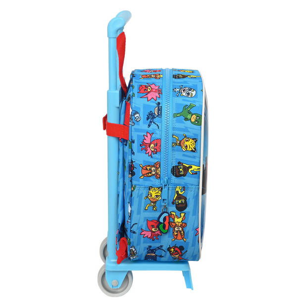 Schoolrugzak met Wielen PJ Masks Blauw 22 x 27 x 10 cm