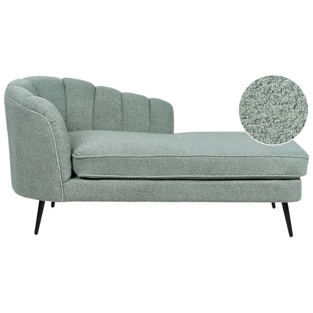 Beliani ALLIER - Chaise longue-Groen-Bouclé