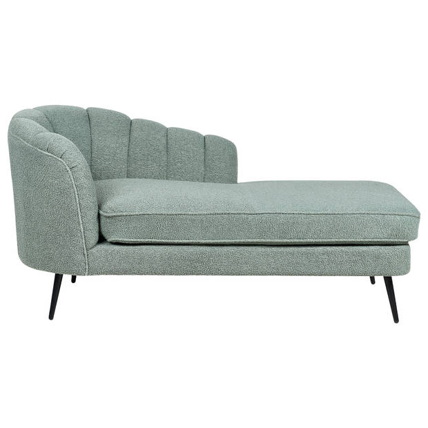 Beliani ALLIER - Chaise longue-Groen-Bouclé