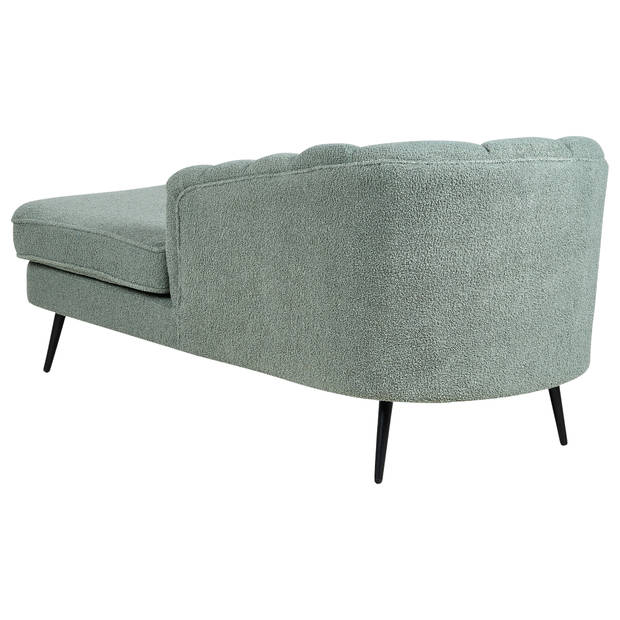 Beliani ALLIER - Chaise longue-Groen-Bouclé