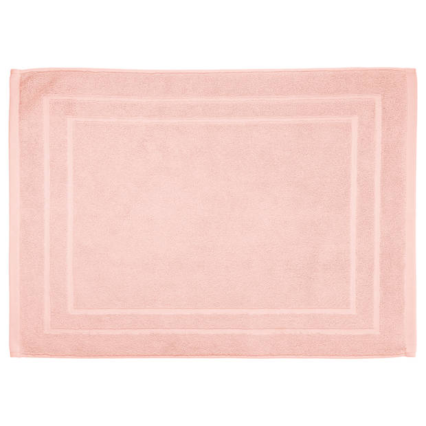 Atmosphera Badkamerkleed/badmat voor vloer - 50 x 70 cm - lichtroze - Badmatjes