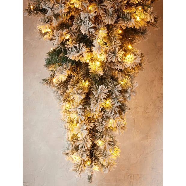 Wintervalley Trees - Kunstkerstboom George met LED verlichting - 210x134cm - Besneeuwd