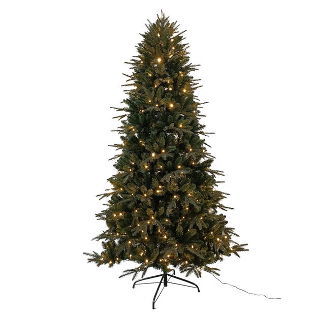 Wintervalley Trees - Kunstkerstboom Filip met Licht - 132x132x240cm - Groen