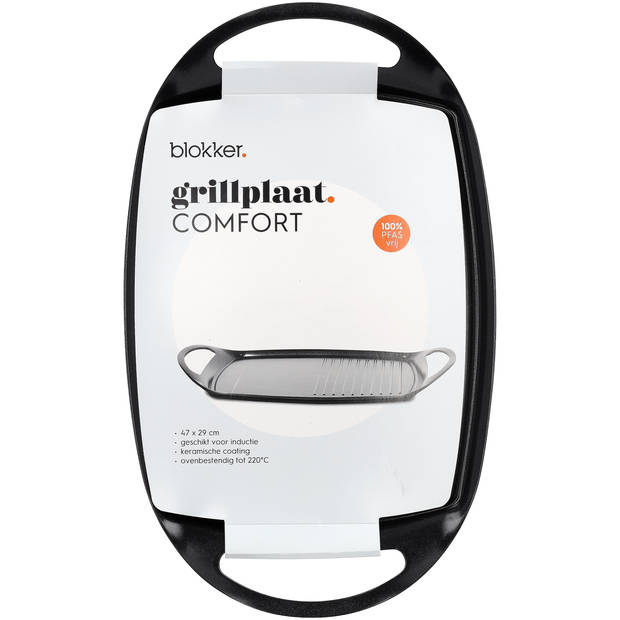 Blokker Comfort grillplaat - 47x29 cm - PFAS vrij