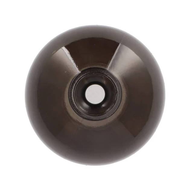 DK Design Bloemenvaas rond model - helder gekleurd glas - zwart - D13 x H15 cm - Vazen