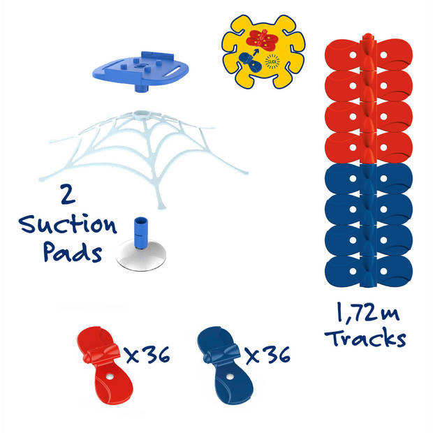 Smoby Spidey & Amazing Friends Flextreme Racebaan Uitbreidingsset, 72dlg.