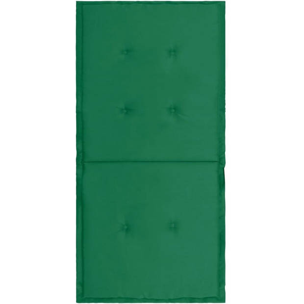 The Living Store Stoelkussens - Groen - 100 x 50 x 3 cm - Oxford stof - Duurzaam - Zachte vulling - Breed toepasbaar -