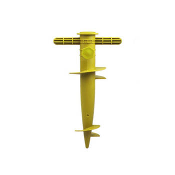 Parasolharing - geel - kunststof - D22-32 mm x H31 cm - Parasolvoeten
