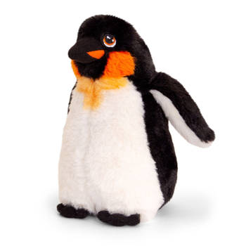 Keel Toys pluche keizers pinguin knuffeldier - wit/zwart - staand - 20 cm - Knuffeldier