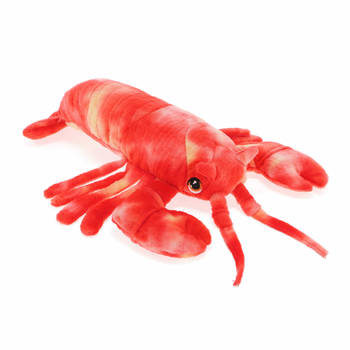Keel Toys pluche kreeft knuffeldier - rood - lopend - 25 cm - Knuffel zeedieren