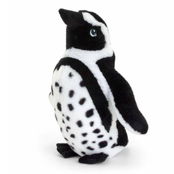 Keel Toys pluche Humboldt pinguin knuffeldier - wit/zwart - staand - 40 cm - Knuffeldier