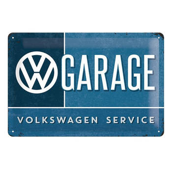 Metalen wandplaatje VW - Metalen wandbordjes