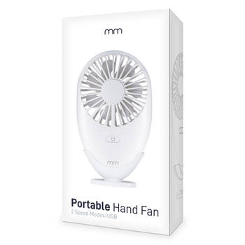 Handventilator - Portable Hand Fan - Wit